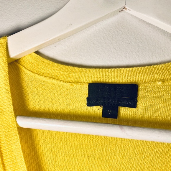 J Crew Featherweight Cashmere Sweater: Sweet Lemon - Picture 4 of 4